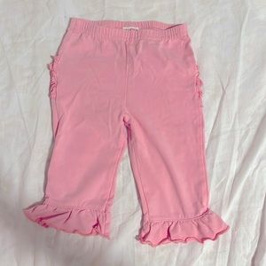 Ruffle butts pink soft bell bottom stretchy pants